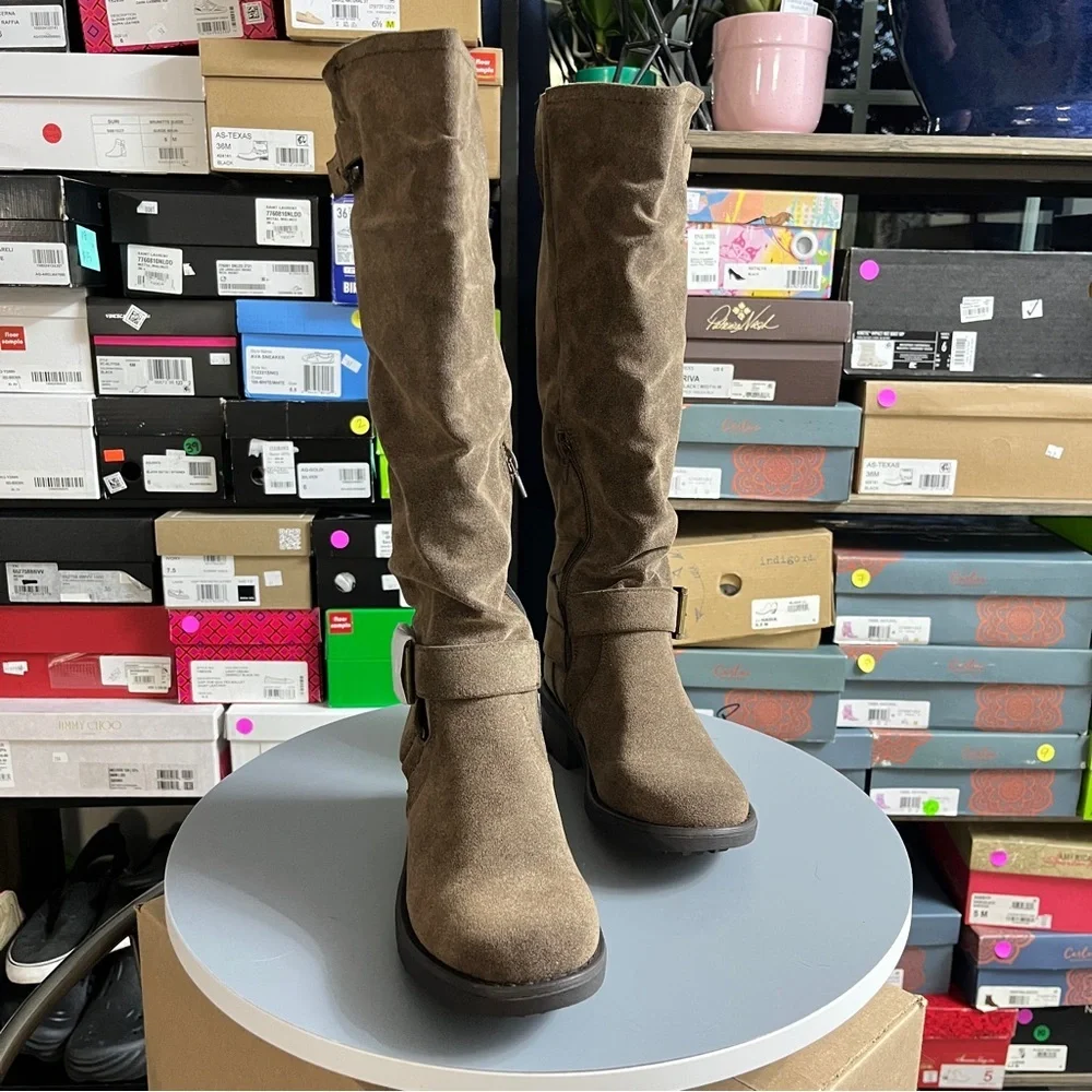 Carlos by Carlos Santana Brown Over the Knee Sabina Boots